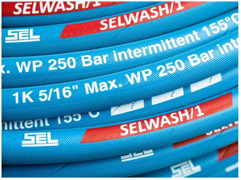 1SC Hydrowash blue - 150°C  hadica k čistiacim strojom