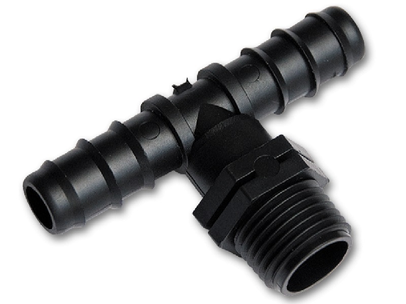 Nástrčné PEF T spojky s vonkajším závitom