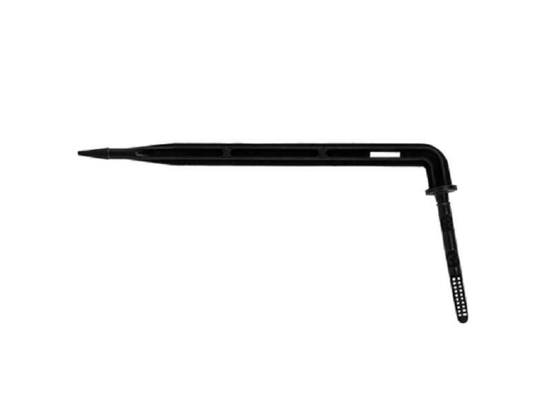 Kvapková mikro ihla čierna 2,2l/h  uhlová