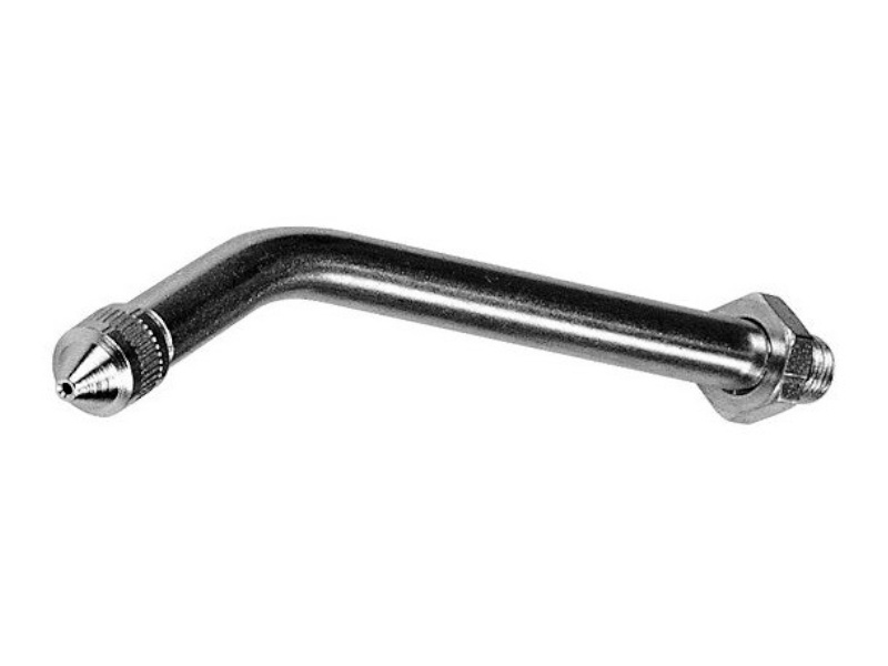 mazacia striekačka/nástavec kovový,zahnutý,hrot