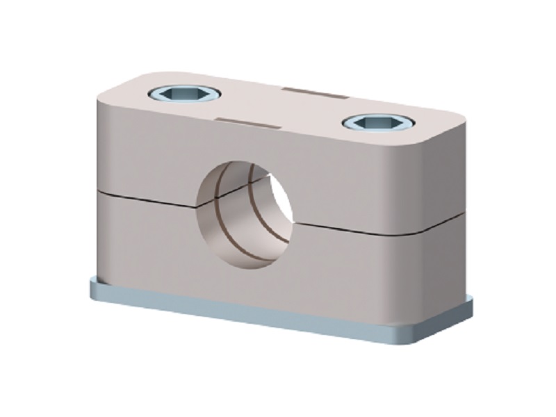 držiak pre trubky AL 1x oko -ľahká L rada