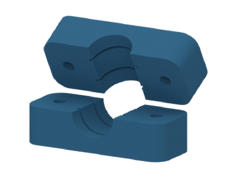 objímka držiaka z PP imb.blue 1x oko -ľahká L rada