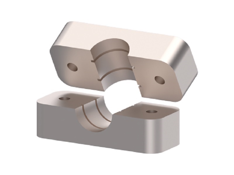 objímka držiaka z AL 1x oko -ľahká L rada