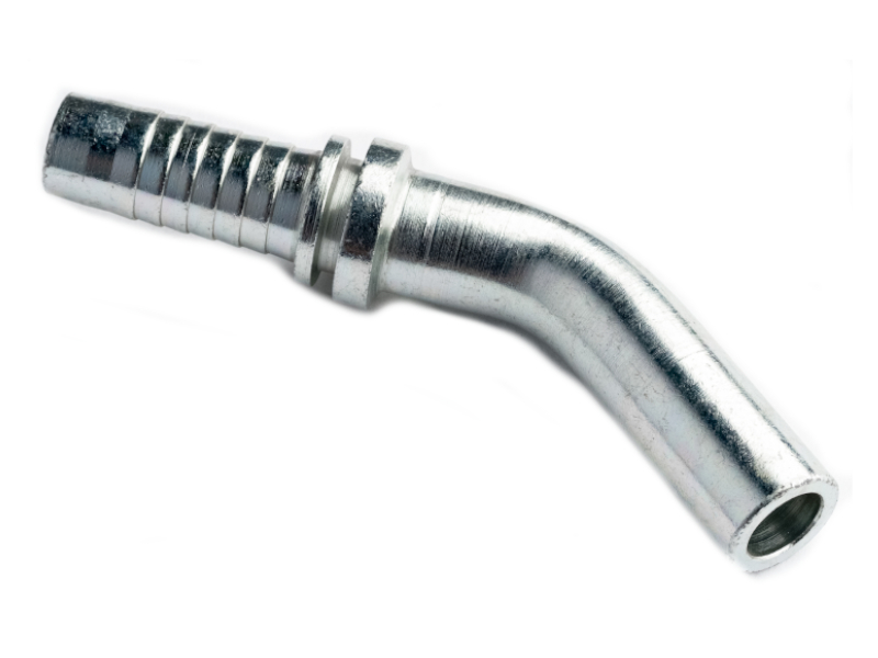 BEL 45° - koncovka, rúrka, pre zárezný prsteň, ľahká rada