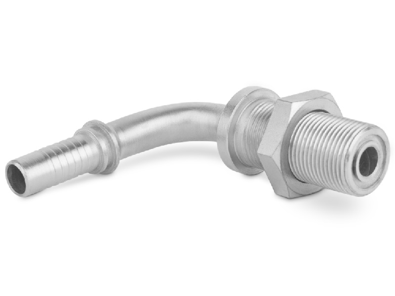 AORFSP - koncovka s vonk. závitom, panelová  90°