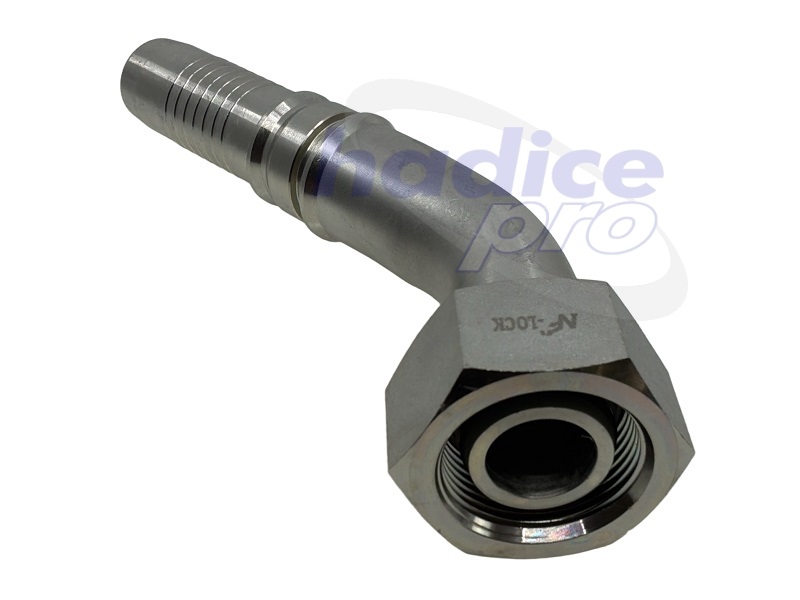 DKOS Interlock 45° - koncovka s maticou, o-krúžok