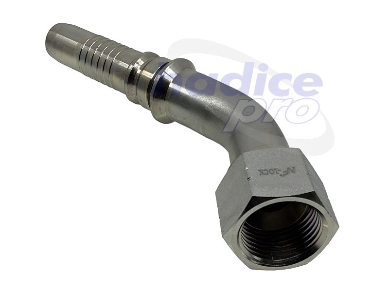 DKJ Interlock 45° - koncovka s maticou JIC 74°