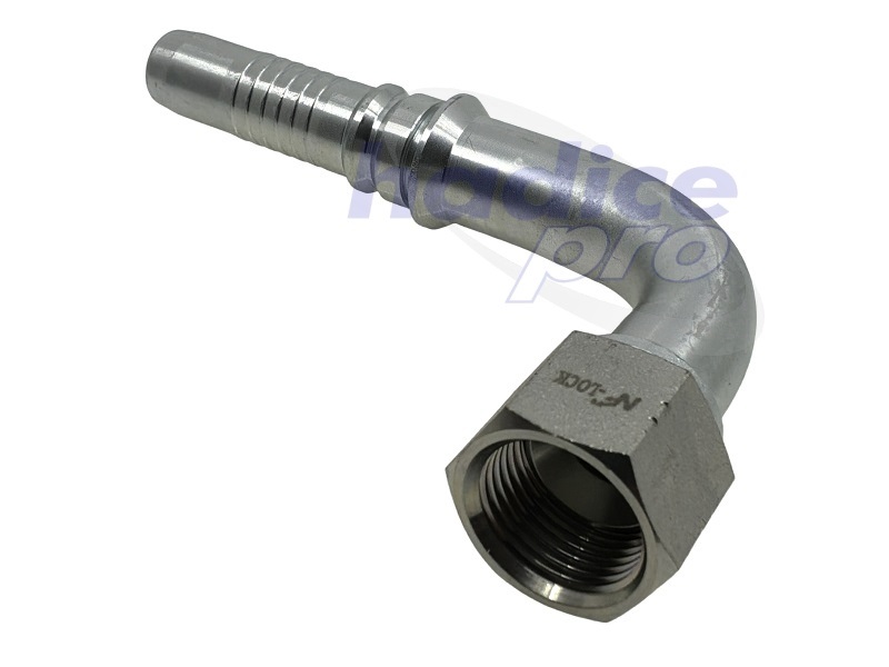 DKJ Interlock 90° - koncovka s maticou JIC 74°