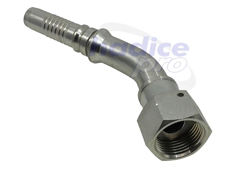 ORFS Interlock 45° - koncovka s maticou ma