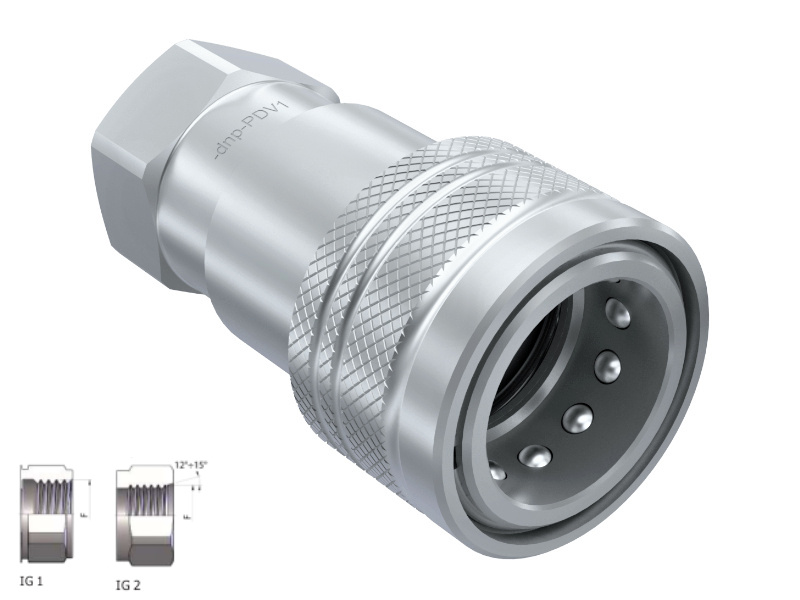 guličková rýchlospojka-zásuvka PDV1 vnút.závit