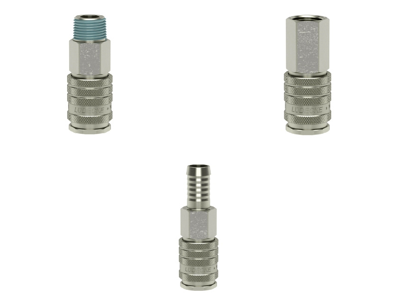 Rýchlospojky Industry DN 7,8 Ni-mosadz